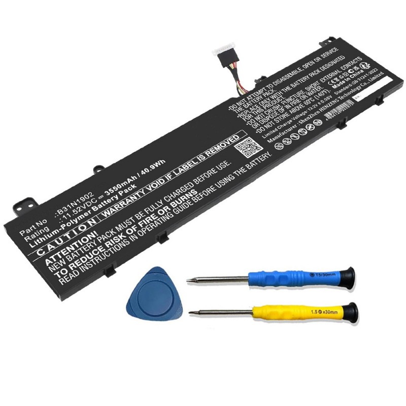                             Batteri til Asus B31N1902 (11.52V, 42Wh)                            
                                                        
                            