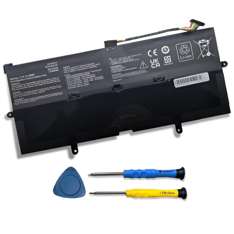                             Batteri til Asus C21N1613 (7.7V, 39Wh)                            
                                                        
                            
