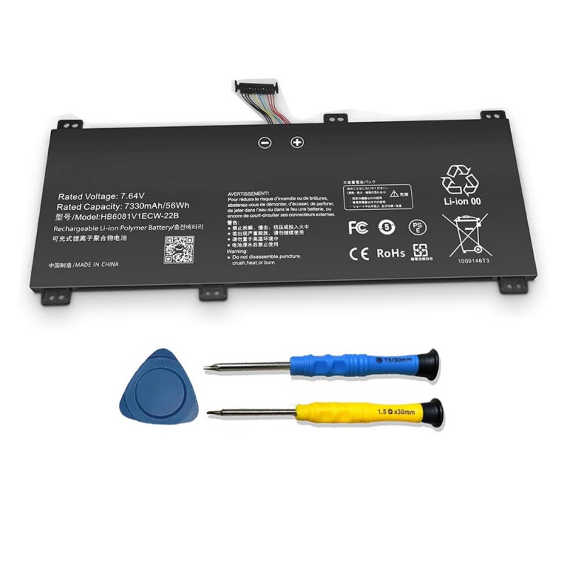 Batteri til Huawei HYLR-WFP9 (7.64V, 7330mAh/56Wh)
Batteri til Huawei HYLR-WFP9 (7.64V, 7330mAh/56Wh)