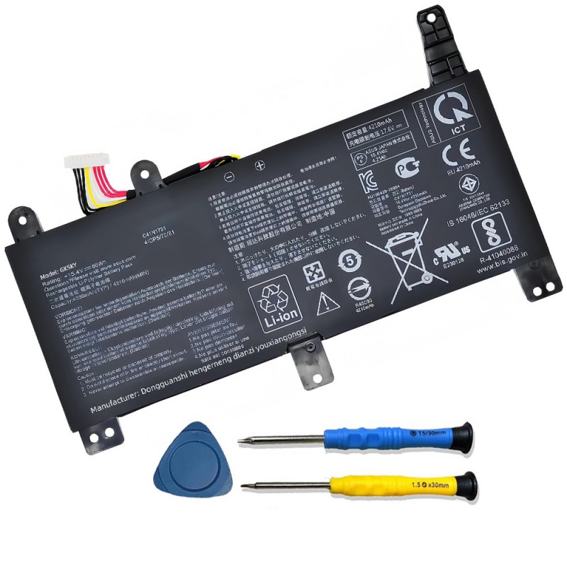                             Batteri til Asus C41N1731-1 (15.2V, 4335mAh/66Wh)                            
                                                        
                            